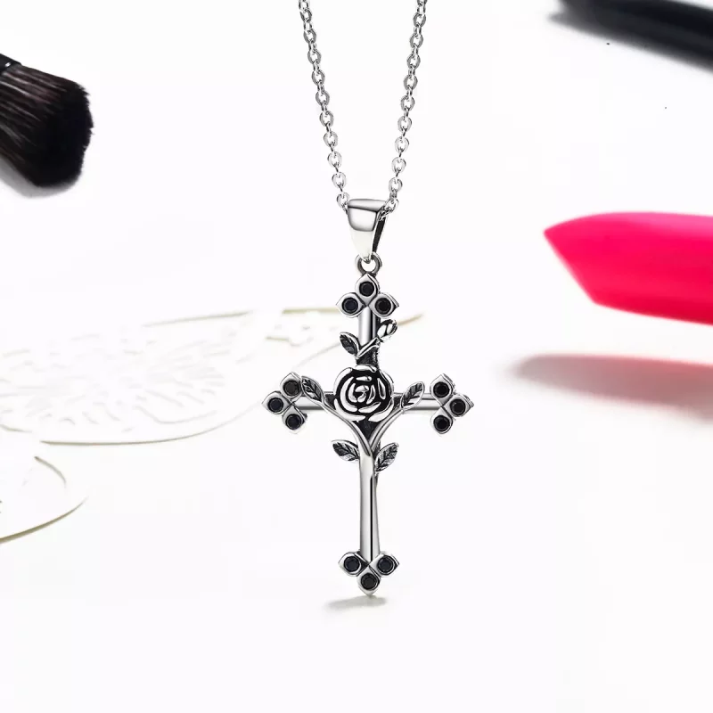 (afbeelding voor) Pandora Style Rozenkruis Chain Ketting - SCN091 - Bekijken 4