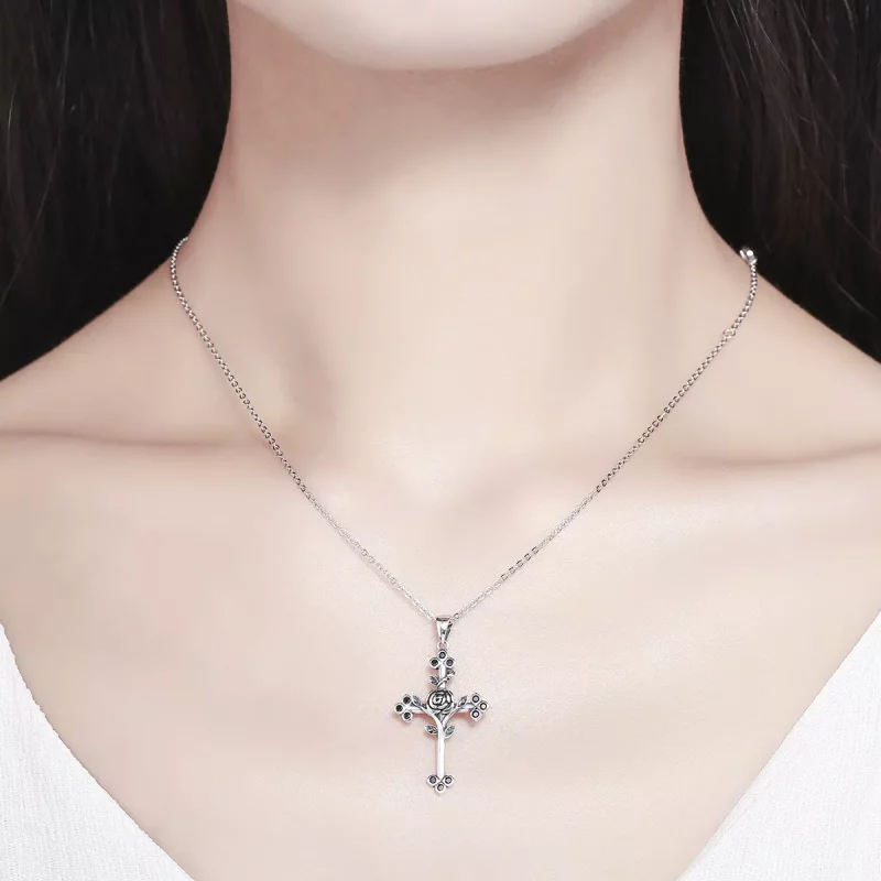 (afbeelding voor) Pandora Style Rozenkruis Chain Ketting - SCN091 - Bekijken 6