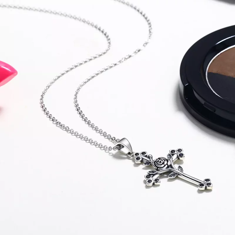 (afbeelding voor) Pandora Style Rozenkruis Chain Ketting - SCN091 - Bekijken 7
