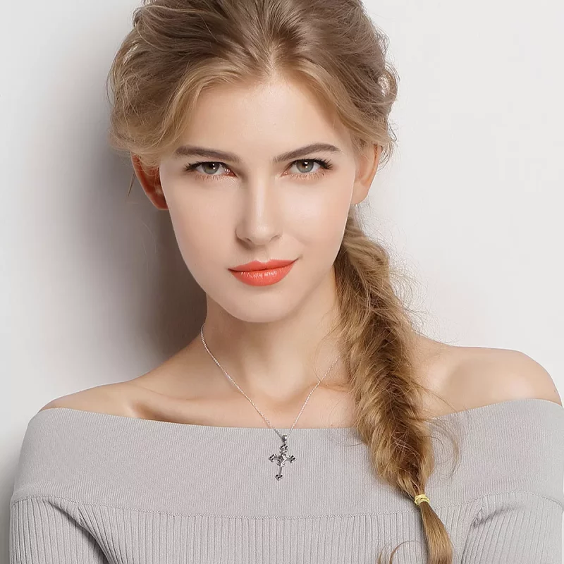(afbeelding voor) Pandora Style Rozenkruis Chain Ketting - SCN091 - Bekijken 9