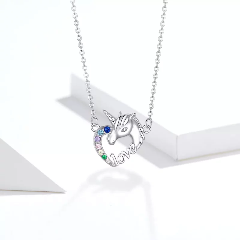 (afbeelding voor) Pandora Style Schattige Eenhoorn Chain Ketting - SCN348 - Bekijken 5