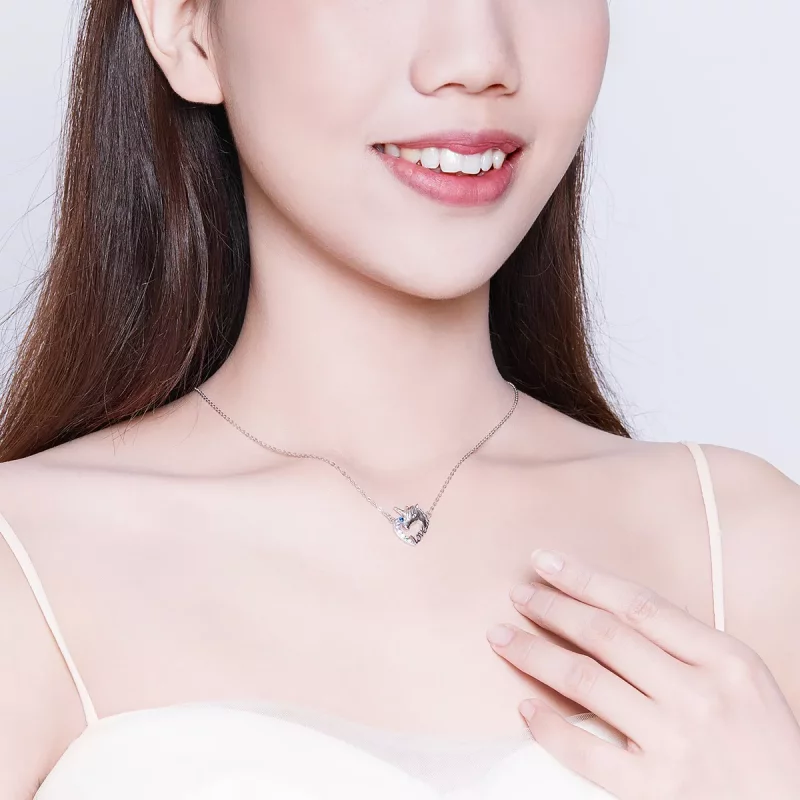 (afbeelding voor) Pandora Style Schattige Eenhoorn Chain Ketting - SCN348 - Bekijken 6