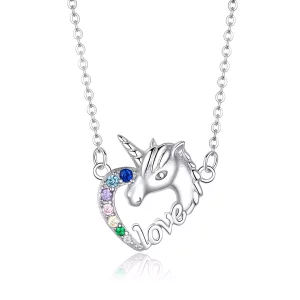 (afbeelding voor) Pandora Style Schattige Eenhoorn Chain Ketting - SCN348