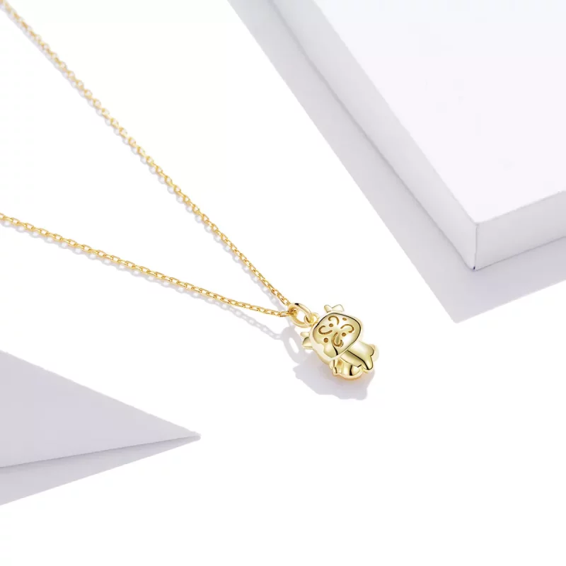 (afbeelding voor) Pandora Style Schattige Gelukkige Koe Ketting - SCN444 - Bekijken 2