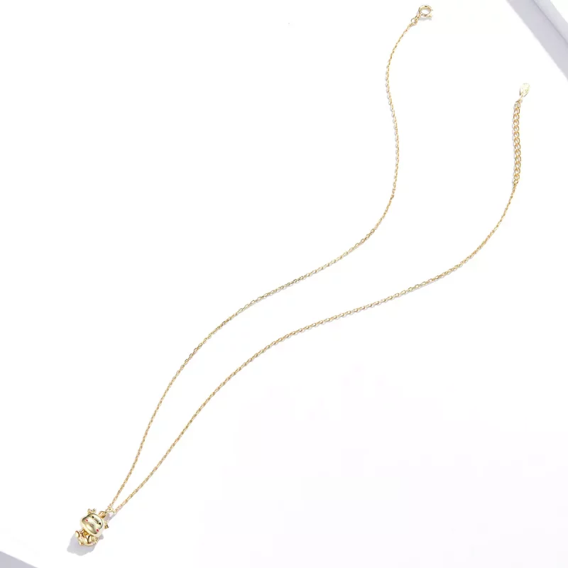(afbeelding voor) Pandora Style Schattige Gelukkige Koe Ketting - SCN444 - Bekijken 4