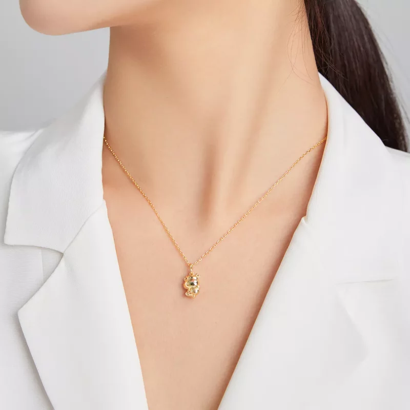 (afbeelding voor) Pandora Style Schattige Gelukkige Koe Ketting - SCN444 - Bekijken 7