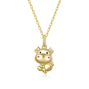 Pandora Style Schattige Gelukkige Koe Ketting - SCN444 (afbeelding voor) Pandora Style Schattige Gelukkige Koe Ketting - SCN444