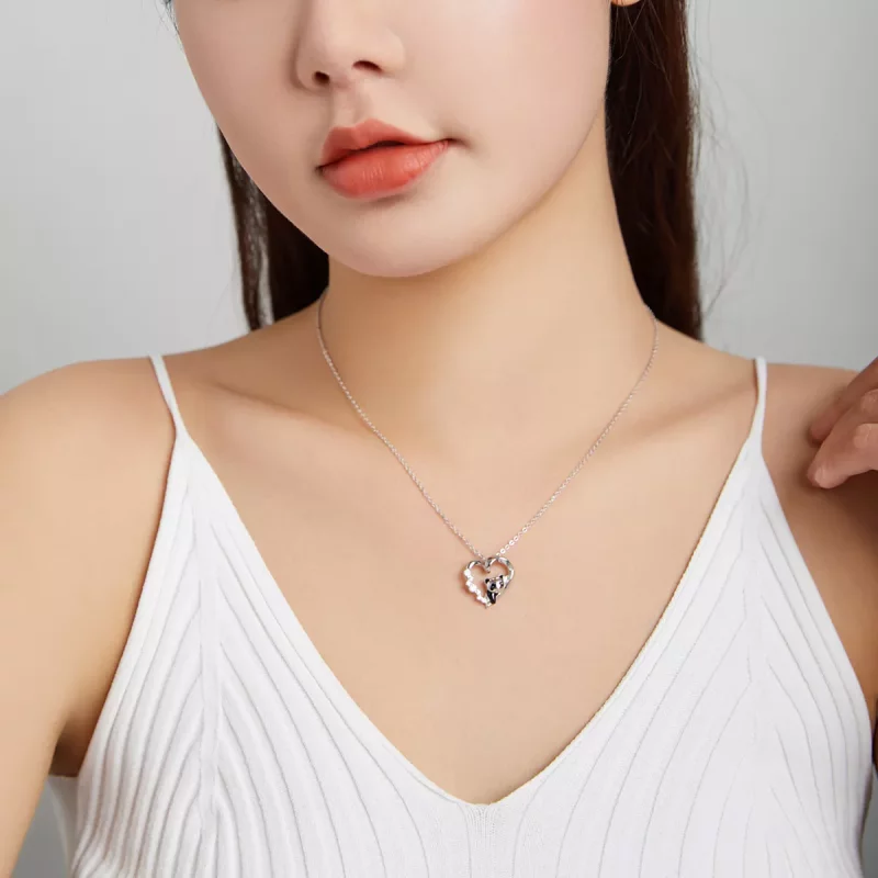 (afbeelding voor) Pandora Style Schattige kattenoren Chain Ketting - SCN453 - Bekijken 6