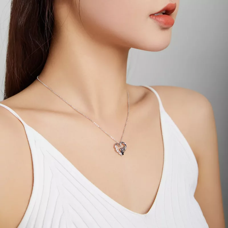 (afbeelding voor) Pandora Style Schattige kattenoren Chain Ketting - SCN453 - Bekijken 8