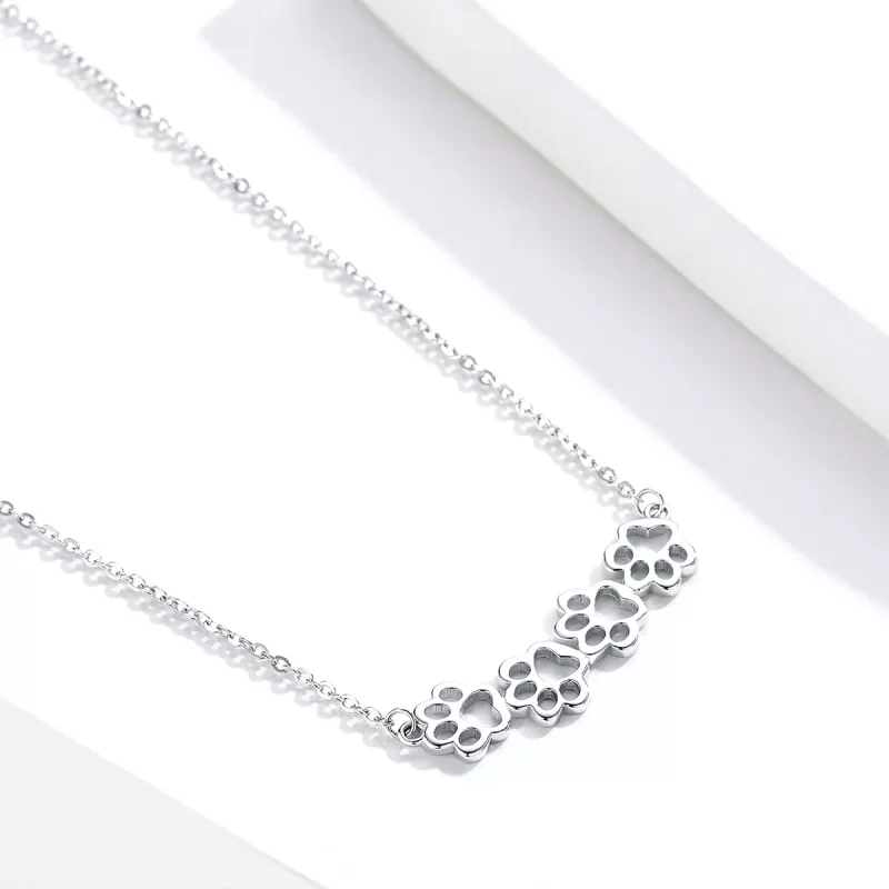 (afbeelding voor) Pandora Style Schattige poot Chain Ketting - SCN346 - Bekijken 4
