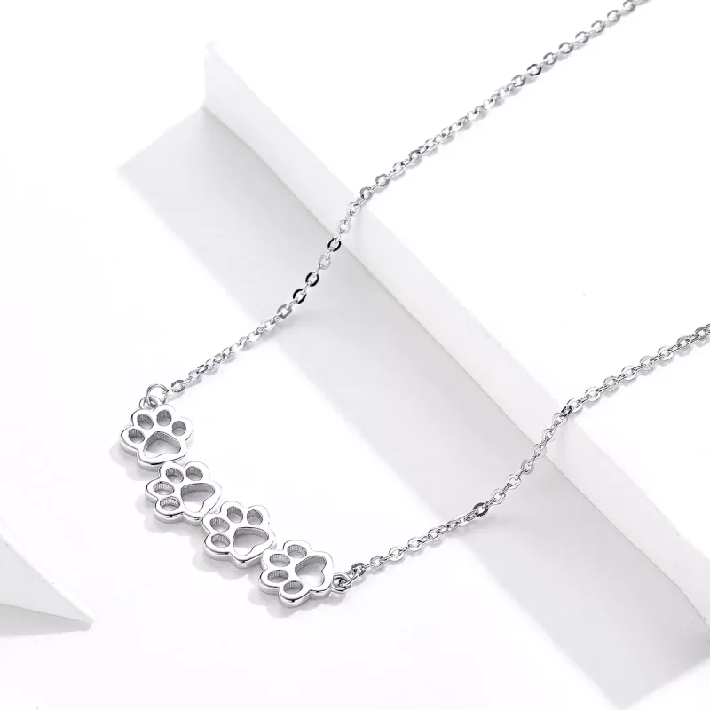 (afbeelding voor) Pandora Style Schattige poot Chain Ketting - SCN346 - Bekijken 5