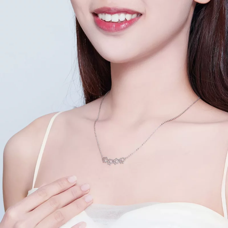 (afbeelding voor) Pandora Style Schattige poot Chain Ketting - SCN346 - Bekijken 7