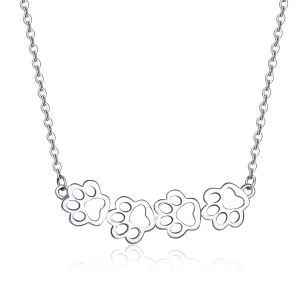 (afbeelding voor) Pandora Style Schattige poot Chain Ketting - SCN346