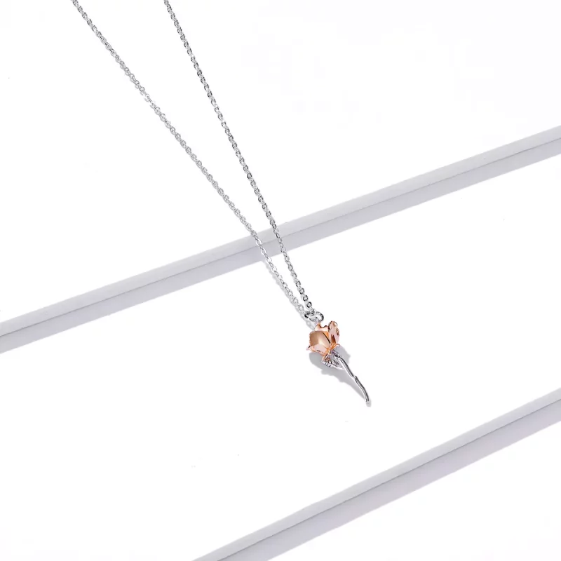 (afbeelding voor) Pandora Style Sierlijke Roos Ketting - BSN190 - Bekijken 3
