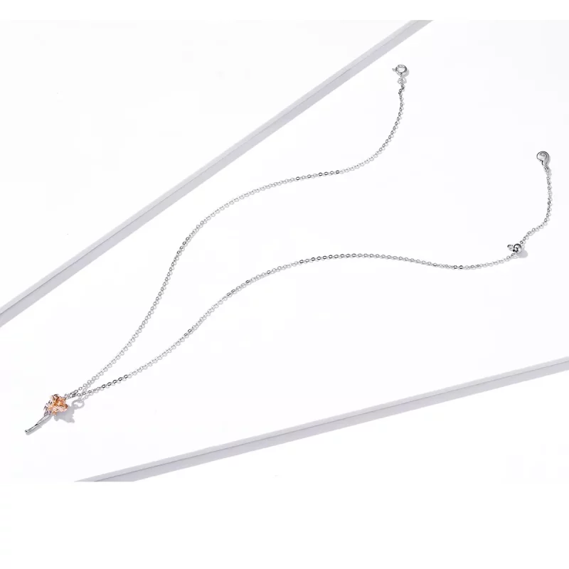 (afbeelding voor) Pandora Style Sierlijke Roos Ketting - BSN190 - Bekijken 4