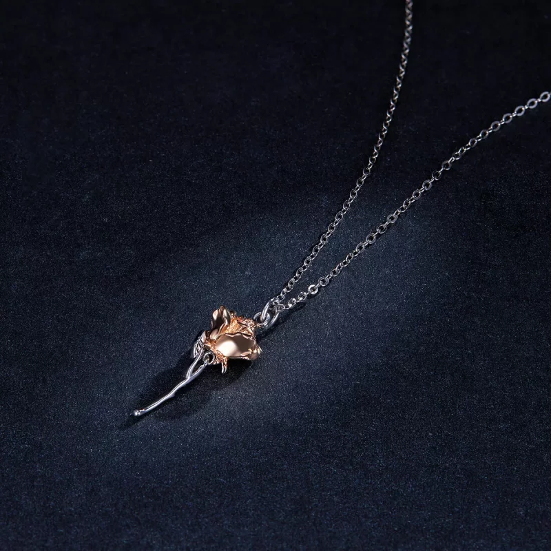 (afbeelding voor) Pandora Style Sierlijke Roos Ketting - BSN190 - Bekijken 5