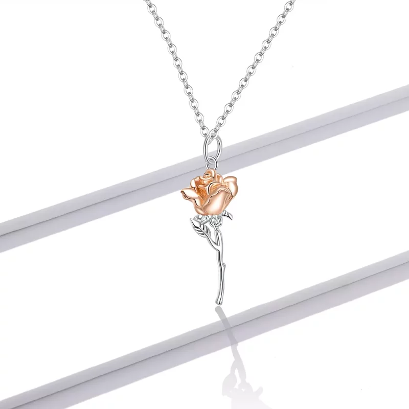 (afbeelding voor) Pandora Style Sierlijke Roos Ketting - BSN190 - Bekijken 6