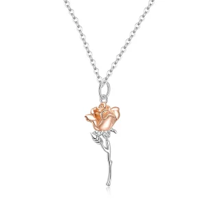 Pandora Style Sierlijke Roos Ketting - BSN190 (afbeelding voor) Pandora Style Sierlijke Roos Ketting - BSN190
