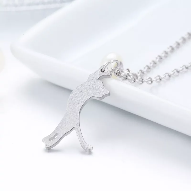 (afbeelding voor) Pandora Style Speels Katje Chain Ketting - SCN175 - Bekijken 5
