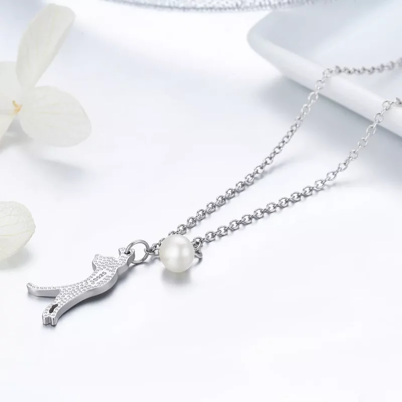 (afbeelding voor) Pandora Style Speels Katje Chain Ketting - SCN175 - Bekijken 6