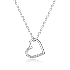(afbeelding voor) Pandora Style Sprankelend hart Chain Ketting - SCN347