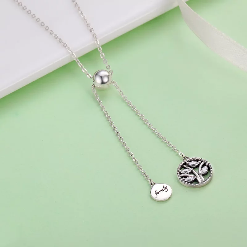 (afbeelding voor) Pandora Style Stamboom en thuis Chain Ketting - SCN106 - Bekijken 5