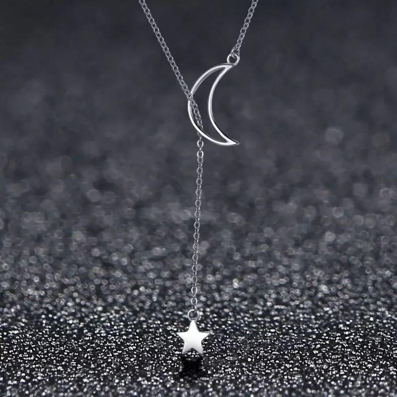 (afbeelding voor) Pandora Style Ster En Maan Fee Chain Ketting - SCN108 - Bekijken 3