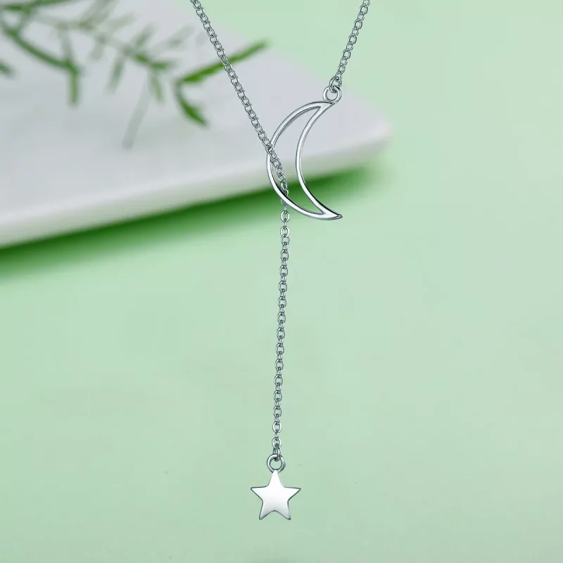 (afbeelding voor) Pandora Style Ster En Maan Fee Chain Ketting - SCN108 - Bekijken 4