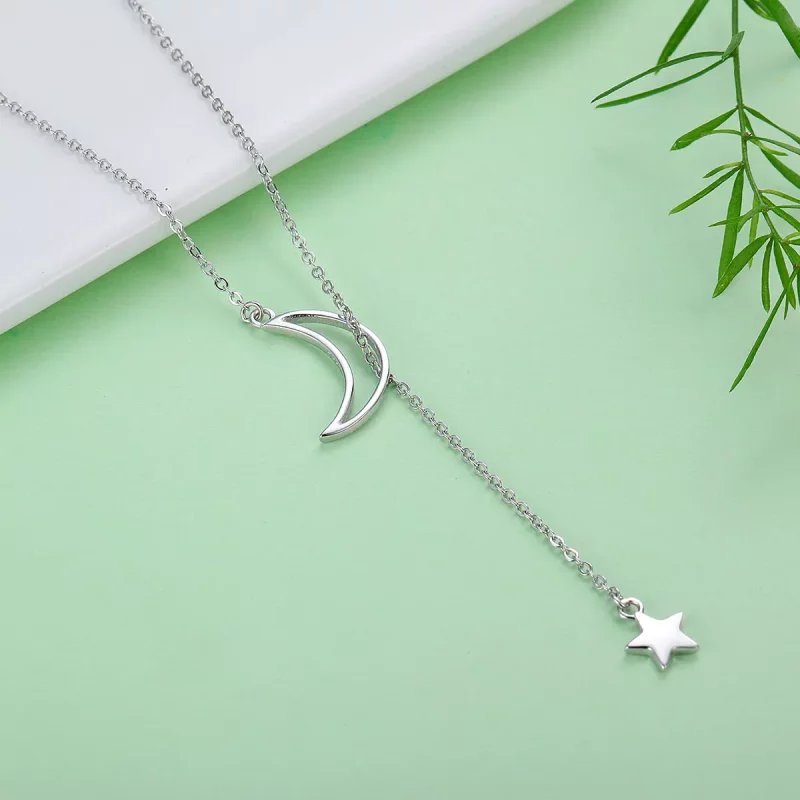 (afbeelding voor) Pandora Style Ster En Maan Fee Chain Ketting - SCN108 - Bekijken 6