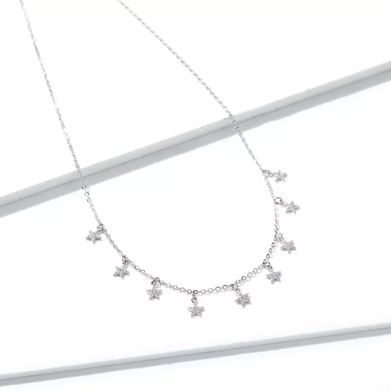 (afbeelding voor) Pandora Style Ster Ketting - BSN116 - Bekijken 3