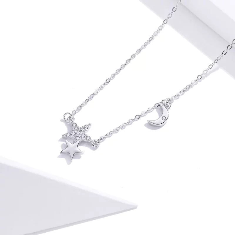 (afbeelding voor) Pandora Style Sterren en maan verhaal Chain Ketting - SCN404 - Bekijken 3