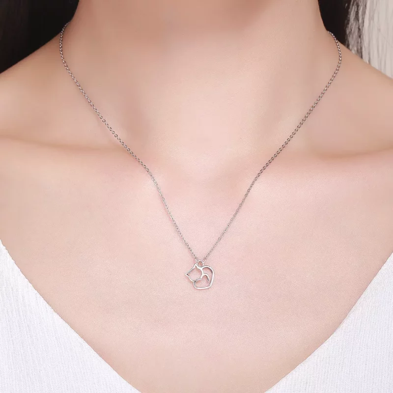 (afbeelding voor) Pandora Style Stomme kat Chain Ketting - SCN188 - Bekijken 8