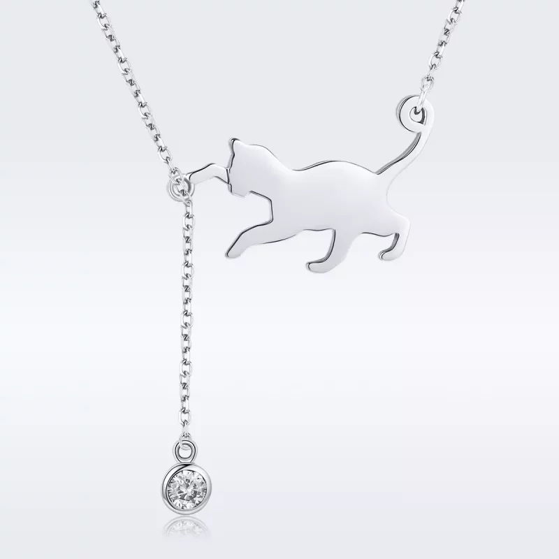 (afbeelding voor) Pandora Style Stoute Kitten Chain Ketting - SCN232 - Bekijken 3
