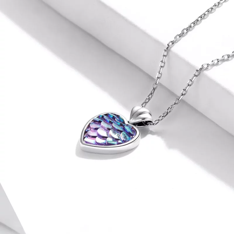 (afbeelding voor) Pandora Style Vis Schaal Hart Ketting - SCN468 - Bekijken 3