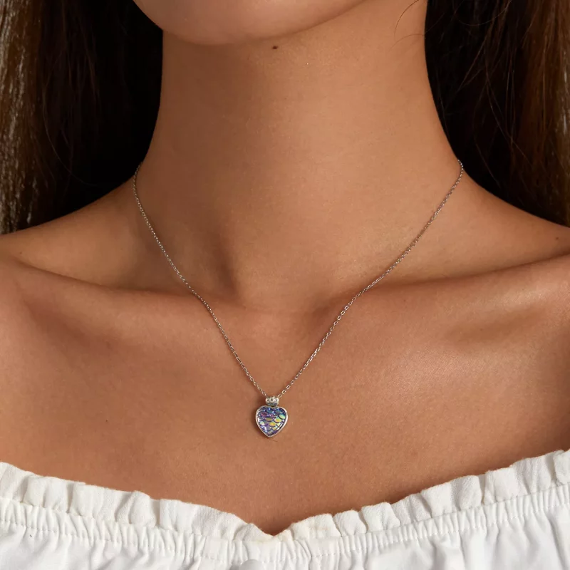 (afbeelding voor) Pandora Style Vis Schaal Hart Ketting - SCN468 - Bekijken 6