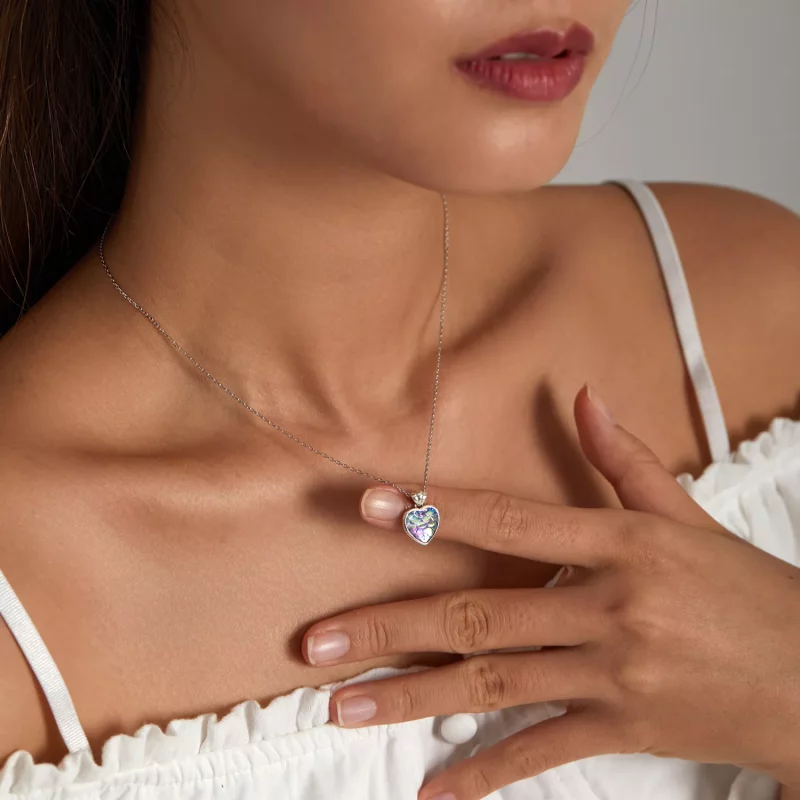 (afbeelding voor) Pandora Style Vis Schaal Hart Ketting - SCN468 - Bekijken 8
