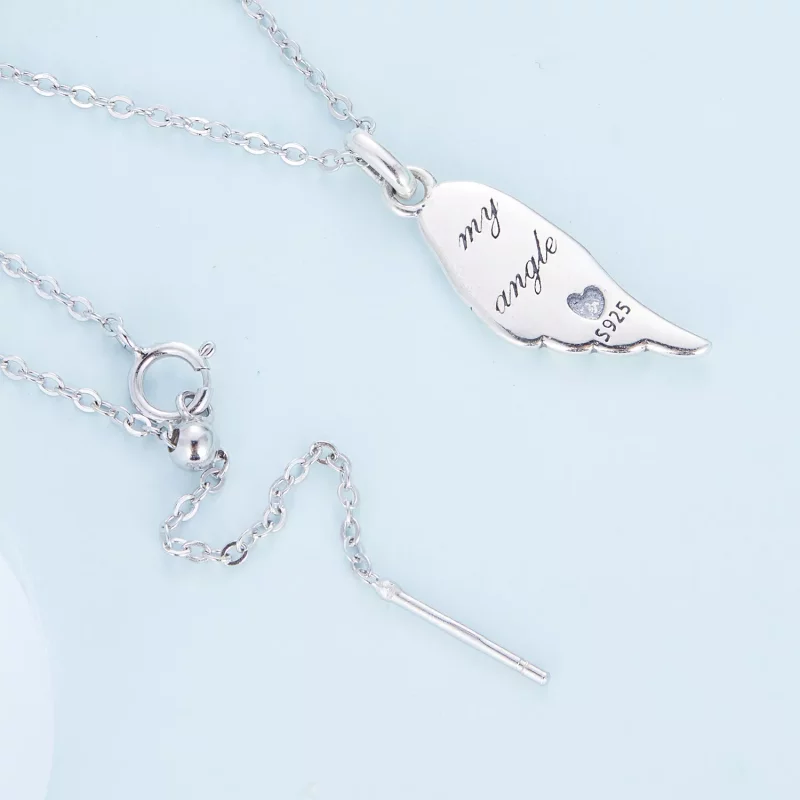 (afbeelding voor) Pandora Style Vleugel Ketting - BSN268 - Bekijken 4