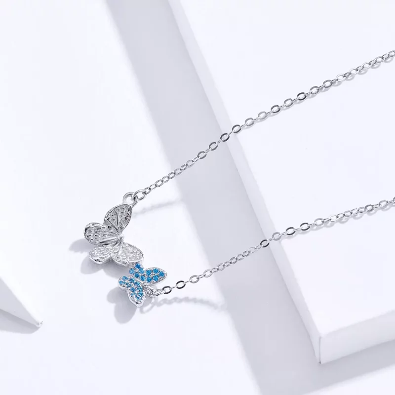 (afbeelding voor) Pandora Style Vlinder Chain Ketting - SCN384 - Bekijken 3