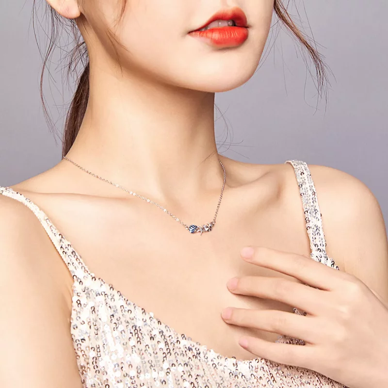 (afbeelding voor) Pandora Style Zomer Oceaan Chain Ketting - SCN407 - Bekijken 7