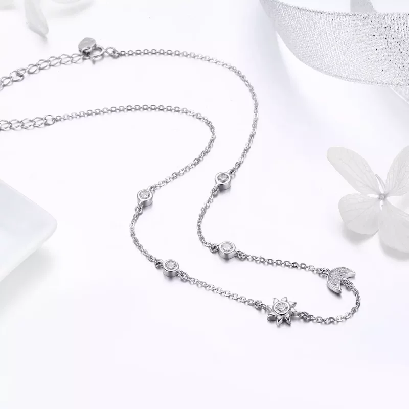 (afbeelding voor) Pandora Style Zon en maan glorie Chain Ketting - SCN272 - Bekijken 4