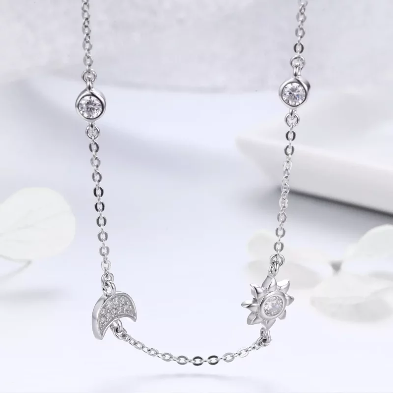 (afbeelding voor) Pandora Style Zon en maan glorie Chain Ketting - SCN272 - Bekijken 7