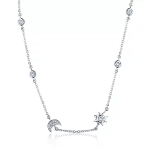 (afbeelding voor) Pandora Style Zon en maan glorie Chain Ketting - SCN272
