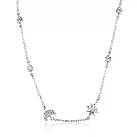 (afbeelding voor) Pandora Style Zon en maan glorie Chain Ketting - SCN272