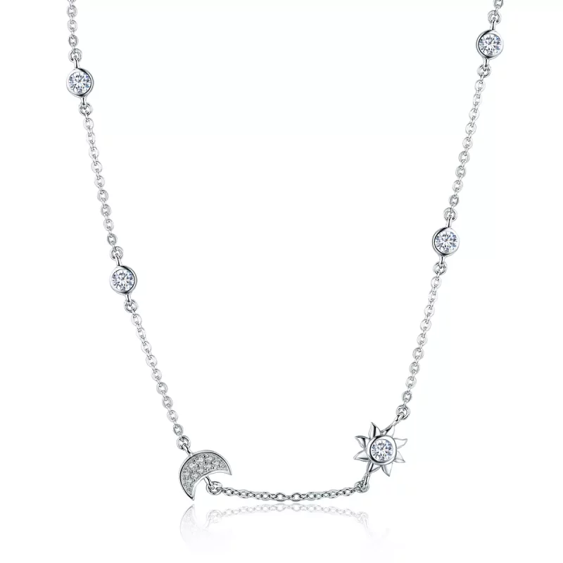 (afbeelding voor) Pandora Style Zon en maan glorie Chain Ketting - SCN272