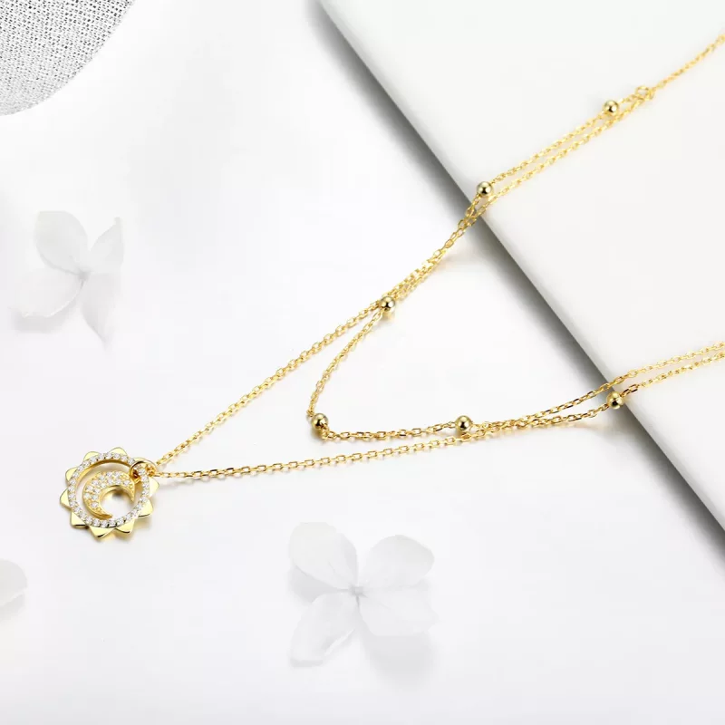 (afbeelding voor) Pandora Style Zon maan Chain Ketting - SCN305 - Bekijken 2