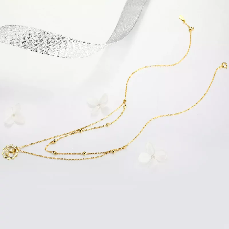 (afbeelding voor) Pandora Style Zon maan Chain Ketting - SCN305 - Bekijken 4