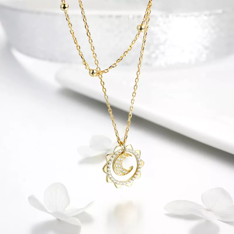 (afbeelding voor) Pandora Style Zon maan Chain Ketting - SCN305 - Bekijken 5