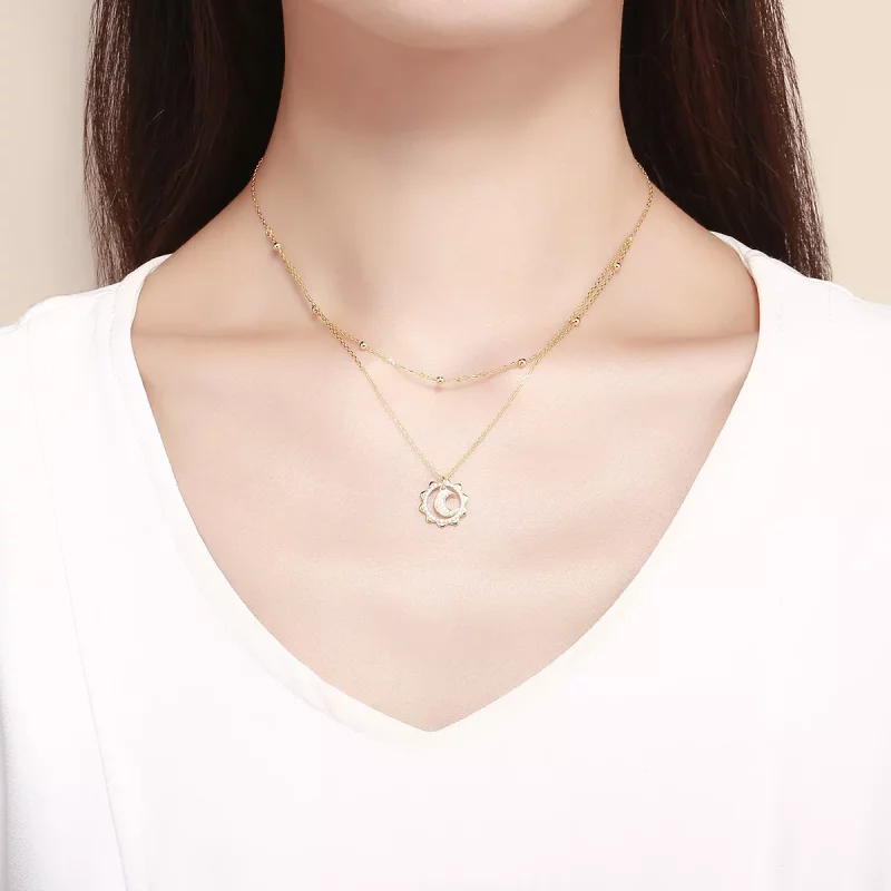 (afbeelding voor) Pandora Style Zon maan Chain Ketting - SCN305 - Bekijken 6