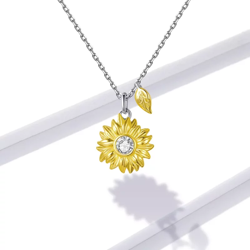 (afbeelding voor) Pandora Style Zonnebloem Ketting - BSN212 - Bekijken 6