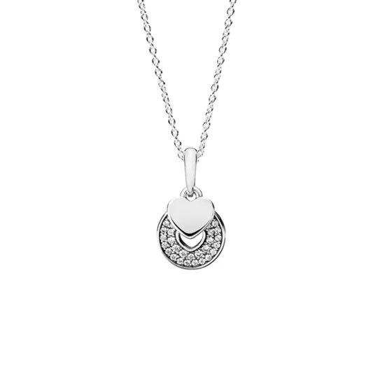 (afbeelding voor) PANDORA Celebration Hearts Necklace - 390404CZ-70